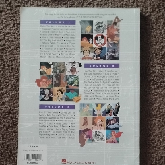 (Gifted) Disney Collection Songbook with Black Text - Picture 3 of 6